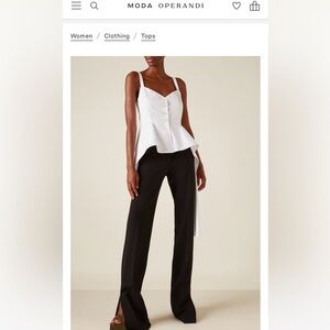 NWT Del Core Stretch-Cotton Peplum Tank Top